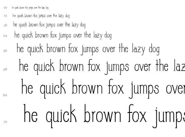 Slim Pickins font waterfall
